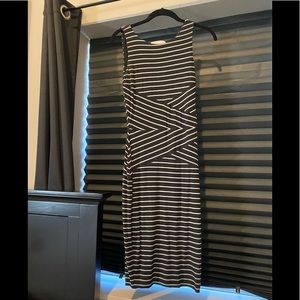 EUC! Black and Gray striped dress. Perfect for any occasion!